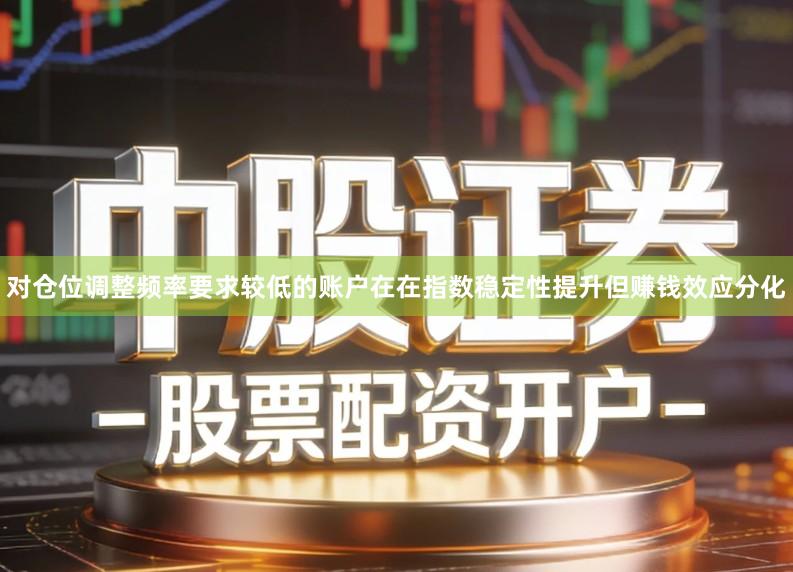 对仓位调整频率要求较低的账户在在指数稳定性提升但赚钱效应分化
